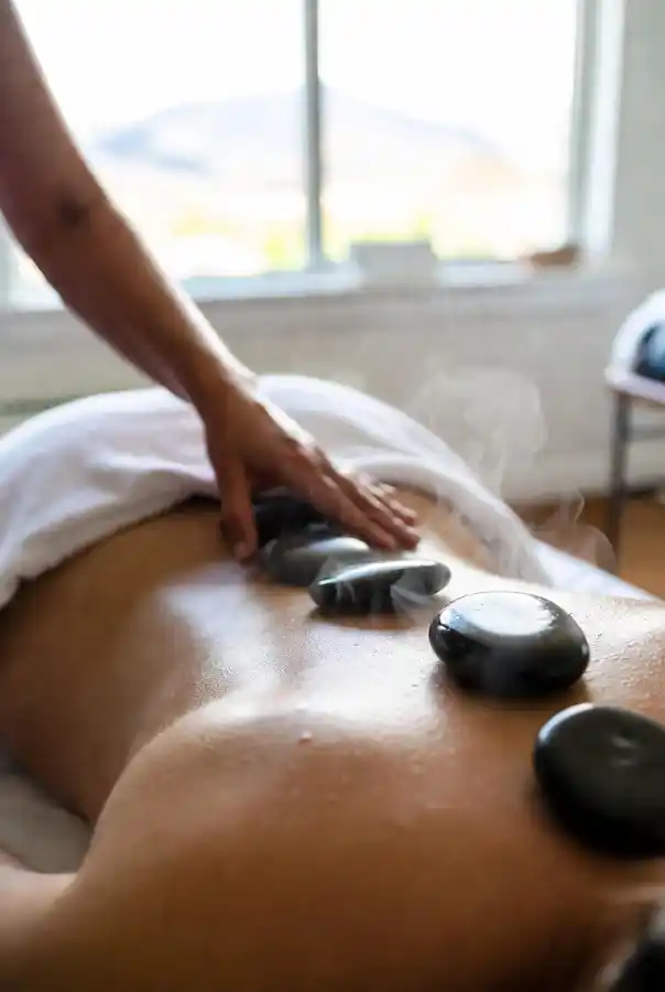 heated stone therapy massage